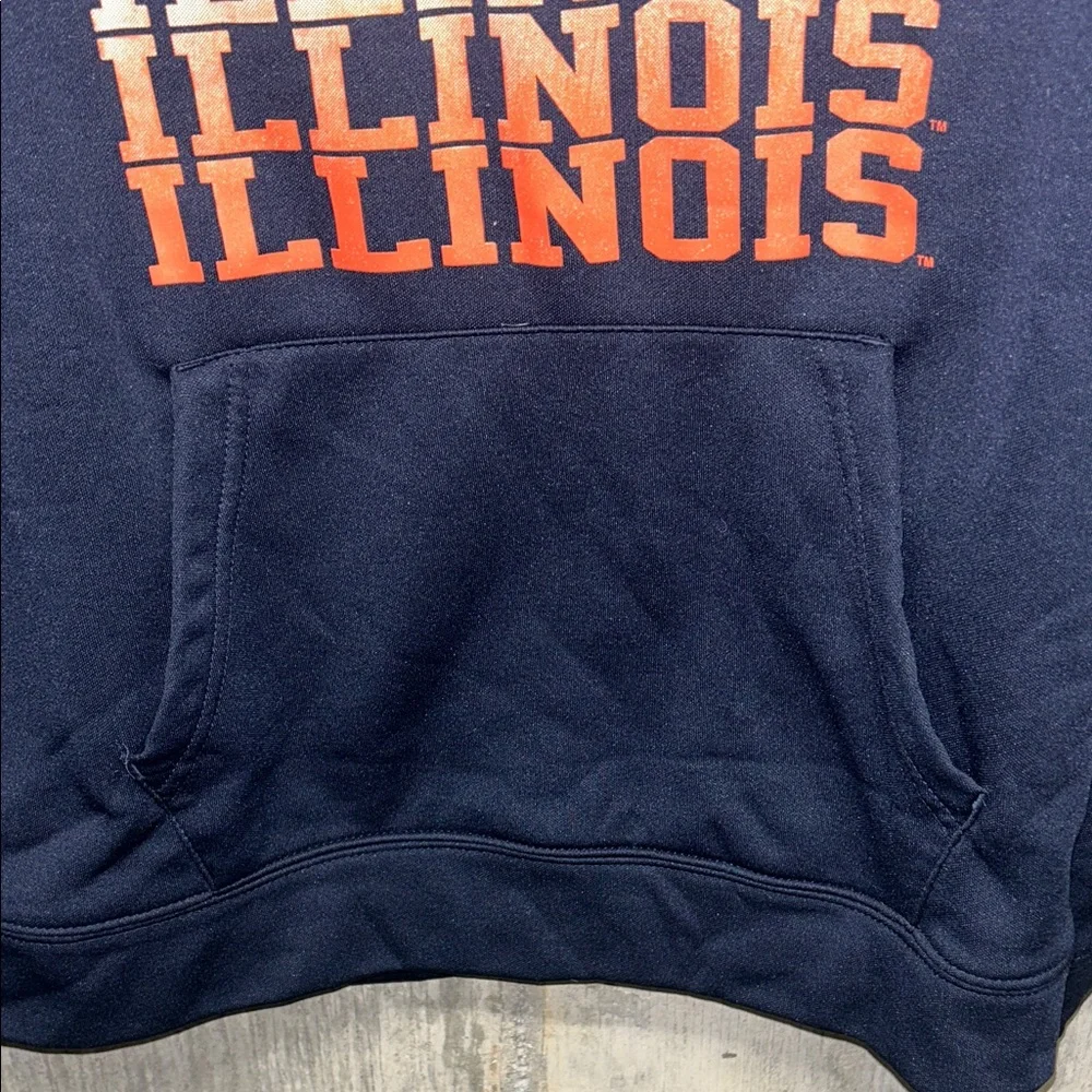 Stadium Athletics Navy and‎ Orange Youth University of Illinois Hoodie L 16-18